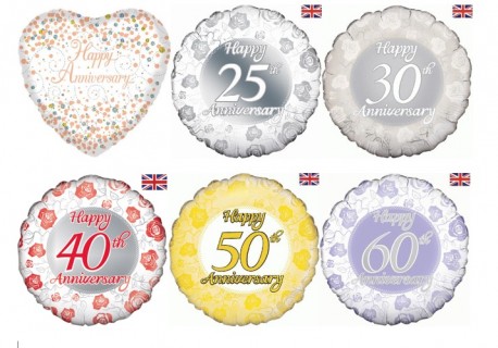 Anniversary Balloons - Same Day Flower Delivery in Birmingham by Buttercups & Daisies