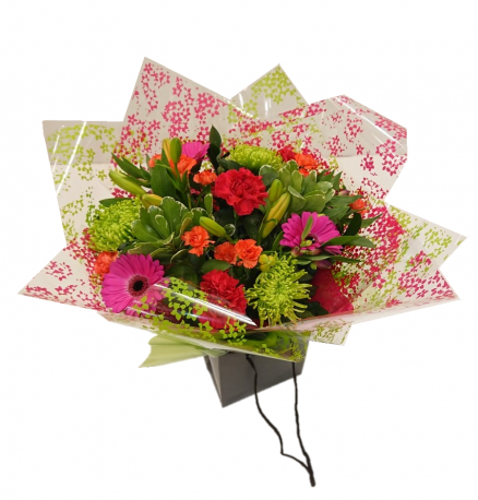 Vibrant Handtied - Same Day Flower Delivery in Birmingham by Buttercups & Daisies