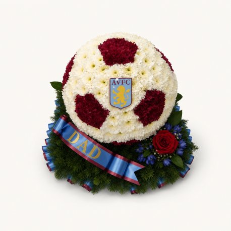 Aston Villa Football Dad Tribute - Same Day Flower Delivery in Birmingham by Buttercups & Daisies