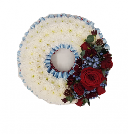 Massed Wreath - Same Day Flower Delivery in Birmingham by Buttercups & Daisies