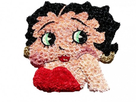 Betty Boop Funeral Tribute - Same Day Flower Delivery in Birmingham by Buttercups & Daisies