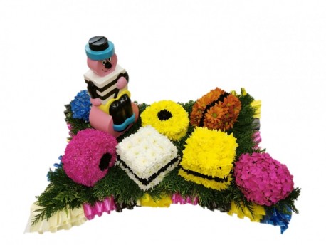 Bertie Bassett Allsorts Floral Tribute - Same Day Flower Delivery in Birmingham by Buttercups & Daisies