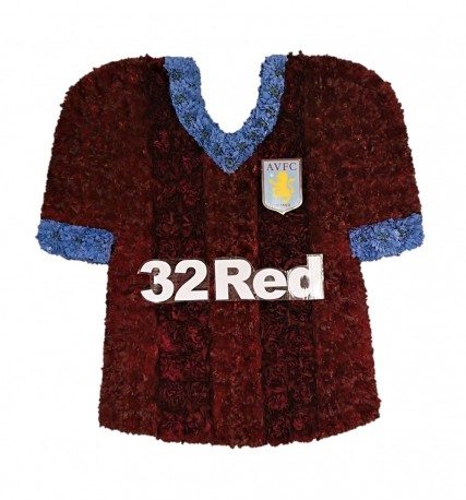 Aston Villa Shirt - Same Day Flower Delivery in Birmingham by Buttercups & Daisies