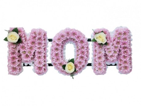Pink Mom funeral tribute - Same Day Flower Delivery in Birmingham by Buttercups & Daisies