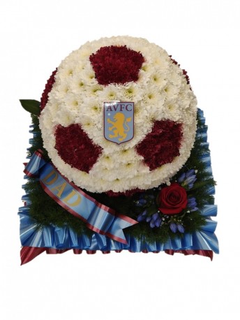 Football Tribute 3D (villa) - Same Day Flower Delivery in Birmingham by Buttercups & Daisies