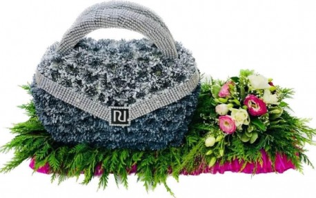 Handbag Floral Tribute - Same Day Flower Delivery in Birmingham by Buttercups & Daisies