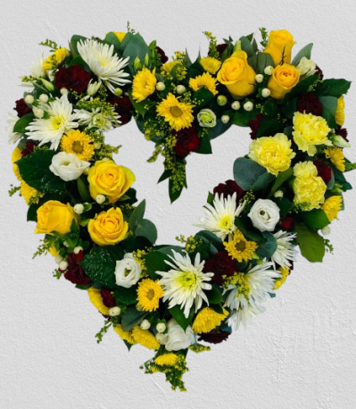 Loose Open Heart yellow - Same Day Flower Delivery in Birmingham by Buttercups & Daisies