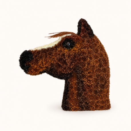 Chestnut Horse Head Tribute - Same Day Flower Delivery in Birmingham by Buttercups & Daisies