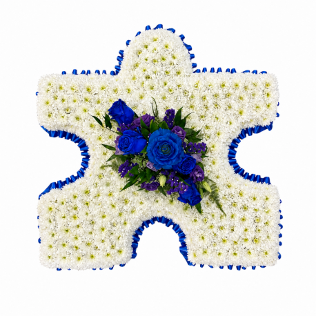 Jigsaw Puzzle Piece Tribute - Same Day Flower Delivery in Birmingham by Buttercups & Daisies