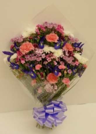 Funeral Flowers in Cellophane - Same Day Flower Delivery in Birmingham by Buttercups & Daisies