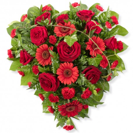 Heart Shaped Tribute - Same Day Flower Delivery in Birmingham by Buttercups & Daisies