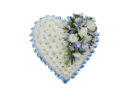 Massed Heart with Rose Spray - Same Day Flower Delivery in Birmingham by Buttercups & Daisies