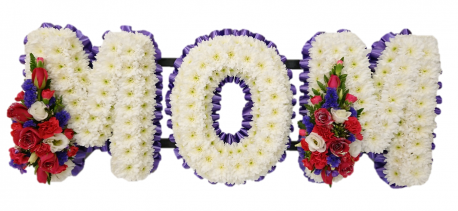 Mom Funeral Tribute (Purples & cerise) - Same Day Flower Delivery in Birmingham by Buttercups & Daisies