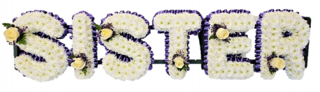 Sister Funeral Tribute (Simple) - Same Day Flower Delivery in Birmingham by Buttercups & Daisies