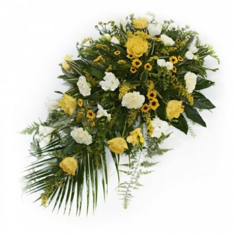 Yellow Single Ended Spray - Same Day Flower Delivery in Birmingham by Buttercups & Daisies