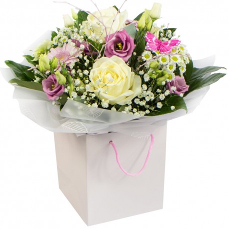 Zoe - Handtied bouquet - Same Day Flower Delivery in Birmingham by Buttercups & Daisies