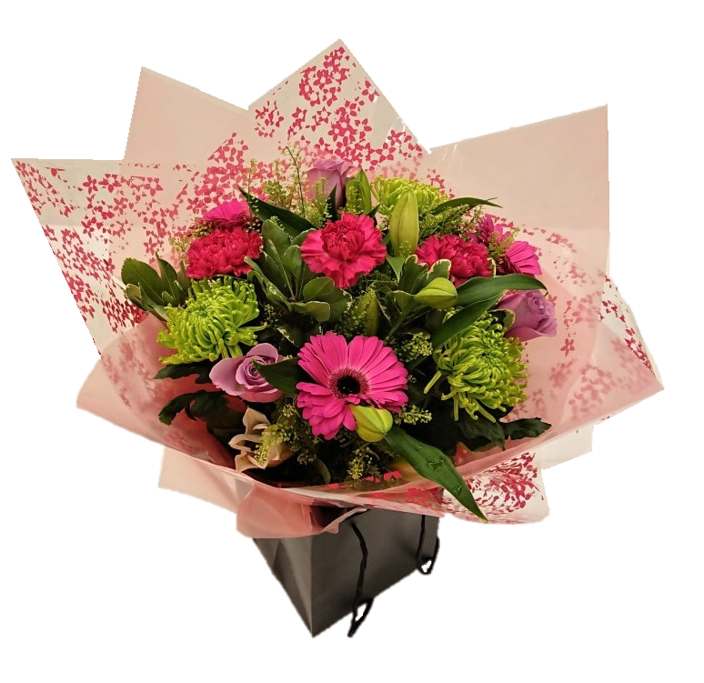 Perfect Pink Hand Tied - Same Day Flower Delivery in Birmingham by Buttercups & Daisies